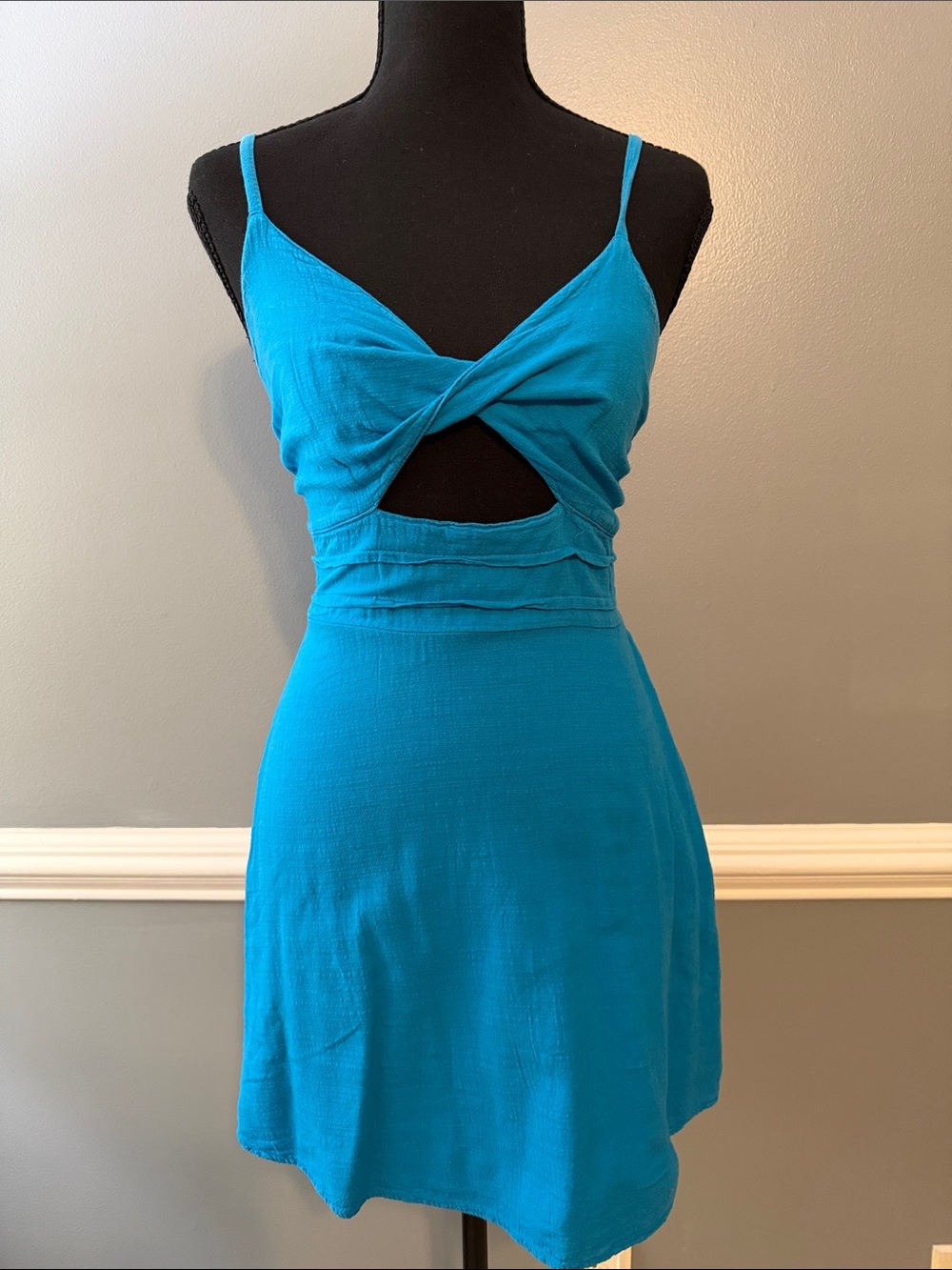 Blanco By Nature Backless Spaghetti-Strap with Cutout Detail Dress